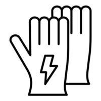 Elektriker Handschuhe Vektor Symbol