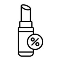 Lippenstift Verkauf Vektor Symbol