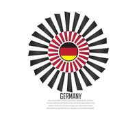 deutschland flagge vektorillustration vektor