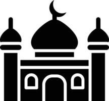 Moschee-Vektor-Icon-Design-Illustration vektor