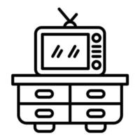 Fernseher Stand Vektor Symbol