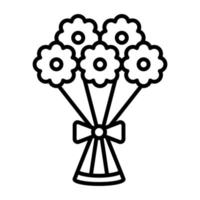 Vektor-Symbol für Blumenstrauß vektor