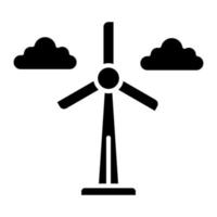 Wind Mühle Vektor Symbol