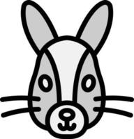 Hase-Vektor-Icon-Design-Illustration vektor