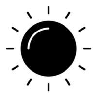 sonnig Tag Vektor Symbol