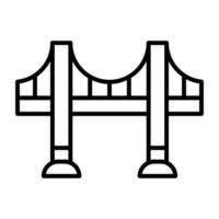 Brücke-Vektor-Symbol vektor