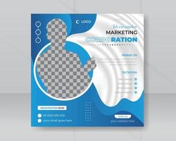 wir sind kreativ Marketing Konzern Geschäft Flyer Sozial Medien Webinar Post Vorlage oder modern Platz Banner vektor