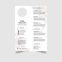 kreativa CV designmall vektor