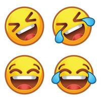 rollen auf das Fußboden Lachen. rofl Emoji, komisch zu Tränen Emoticon 3d stilisiert Vektor Symbol