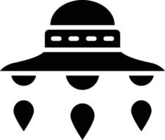 UFO-Vektor-Icon-Design-Illustration vektor