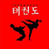 logotyper och symboler handla om taekwondo vektor