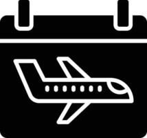 Flugkalender-Vektor-Icon-Design-Illustration vektor