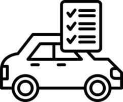 Auto Checkliste Vektor Symbol