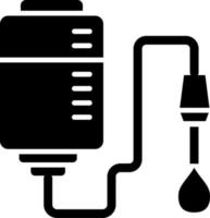 Symbolstil für Bluttransfusionen vektor