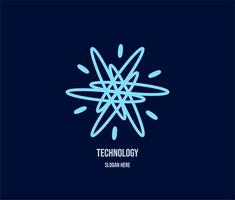 abstrakt Technologie Logo Design Vektor Vorlage