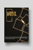 Cover Design Vorlage mit abstrakten Linien modern vektor