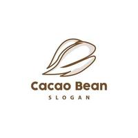 årgång kakao logotyp, kakao frukt växt logotyp, choklad vektor för bageri, abstrakt linje konst choklad design