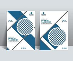 Bifold Broschüre Vorlage und Buch Startseite Design vektor