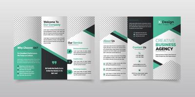 Unternehmen Profil Broschüre Design Vorlage, Fachmann Geschäft dreifach Broschüre vektor