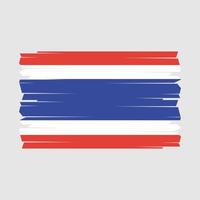 thailand flagga borsta vektor