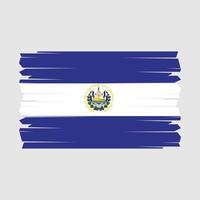 el salvador flag pinselvektor vektor