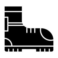 Feuerwehrmann Stiefel Vektor Symbol