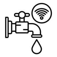 Clever Wasser Sensor Vektor Symbol