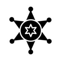 Sheriff-Abzeichen-Vektorsymbol vektor