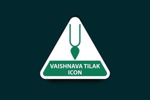 Vaishnav tilak Symbol und spirituell krishna tilak Symbol vektor