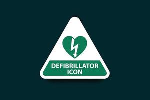 Defibrillator Vektor Kunst Symbol und Grafik Design