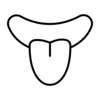 Zunge Vektor Symbol