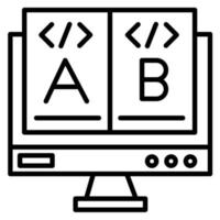 ab testning vektor ikon