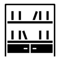 Bibliothek Regale Vektor Symbol