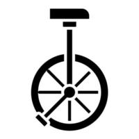 Einrad-Vektor-Symbol vektor