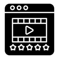 Film Rezension Vektor Symbol