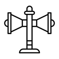 Symbol für Sirenenvektor vektor