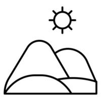 Wüste Sand Vektor Symbol