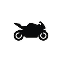 motosport ikon isolerat på vit bakgrund vektor