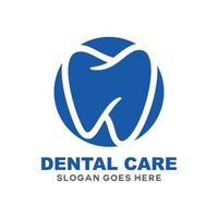 Zahnpflege-Logo-Design vektor