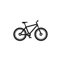 Fahrrad Symbol isoliert auf Weiß Hintergrund vektor