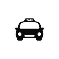 taxi ikon isolerat på vit bakgrund vektor