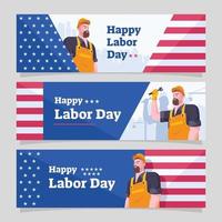 labor day banner mall collection vektor