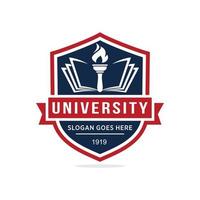 Universität Logo Design Vektor