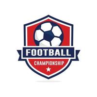 Fußball Fußball Meisterschaft Logo Design vektor