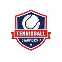 Tennis Meisterschaft Logo Design vektor