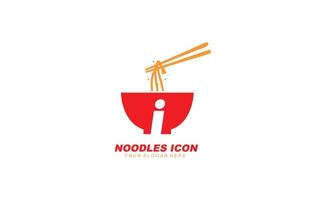 jag spaghetti logotyp design inspiration. vektor brev mall design för varumärke.