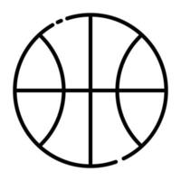 Basketball Linie Symbol. vektor