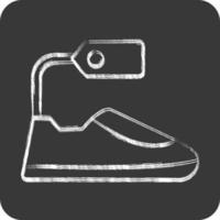 Symbol Schuhwerk. verbunden zu schwarz Freitag Symbol. Einkaufen. einfach Illustration vektor