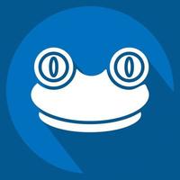 Symbol Frosch. verbunden zu Tier Kopf Symbol. einfach Design editierbar. einfach Illustration vektor