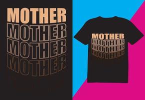 Mutter-T-Shirt-Design vektor